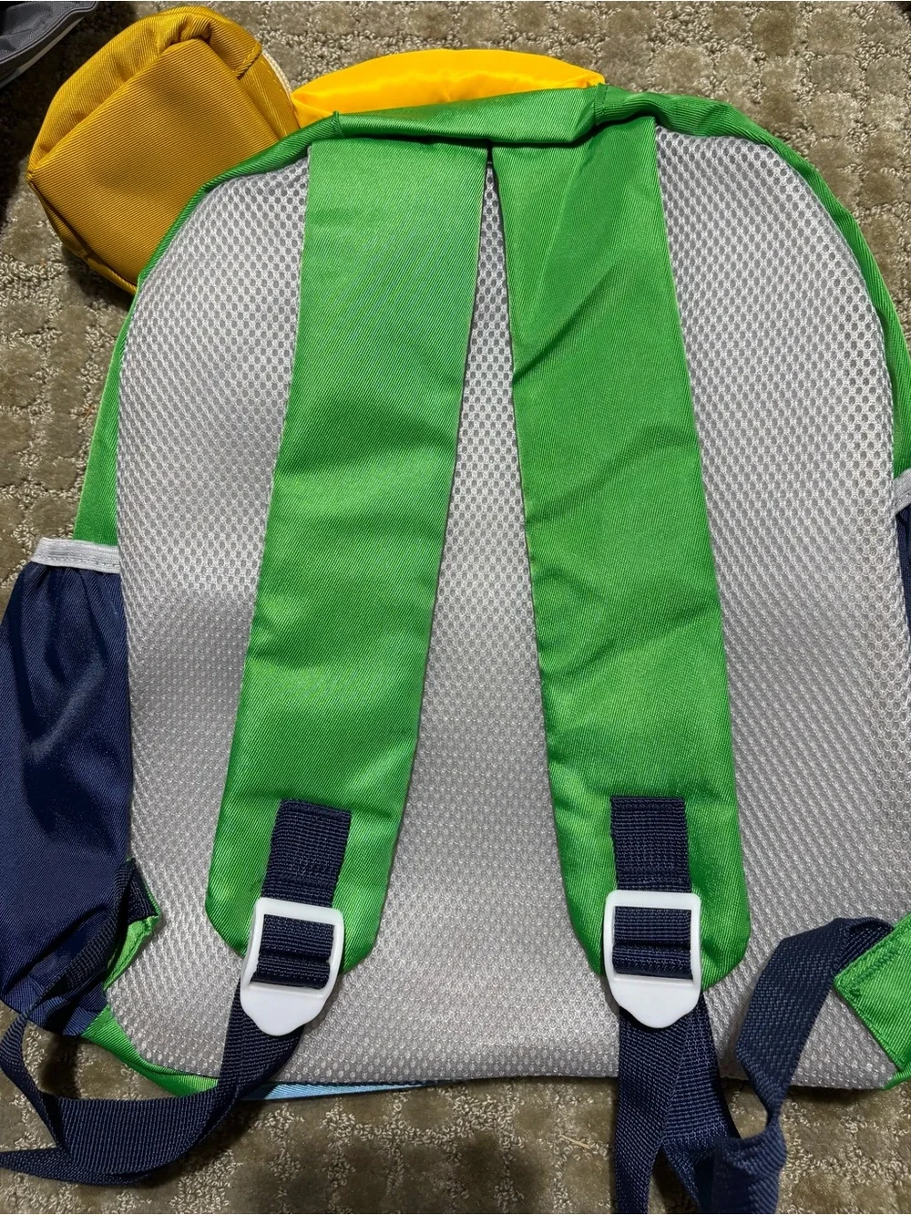 Cute Colorful Lightweight School 14in Backpack for Kid/Toddler Green Blue Orange